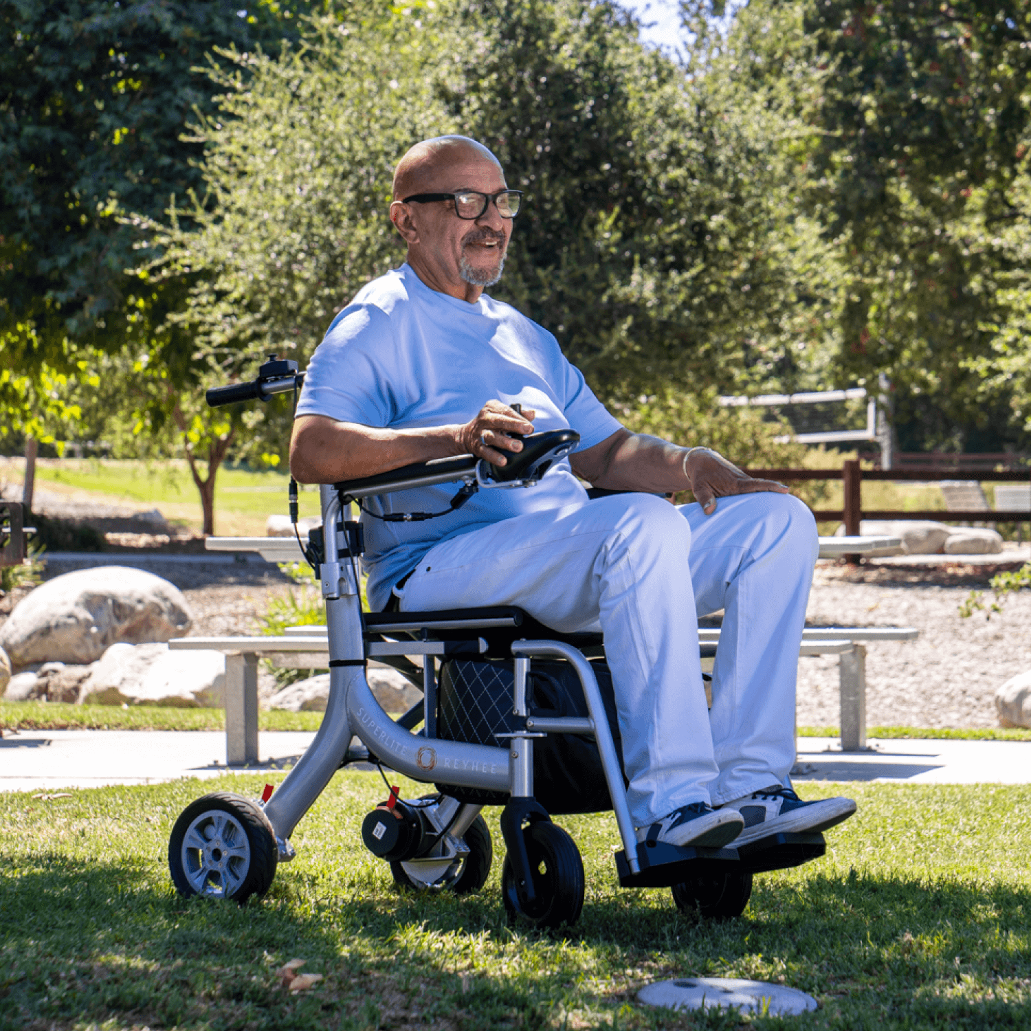 Reyhee Superlite - Electric Foldable Wheelchair & Rollator