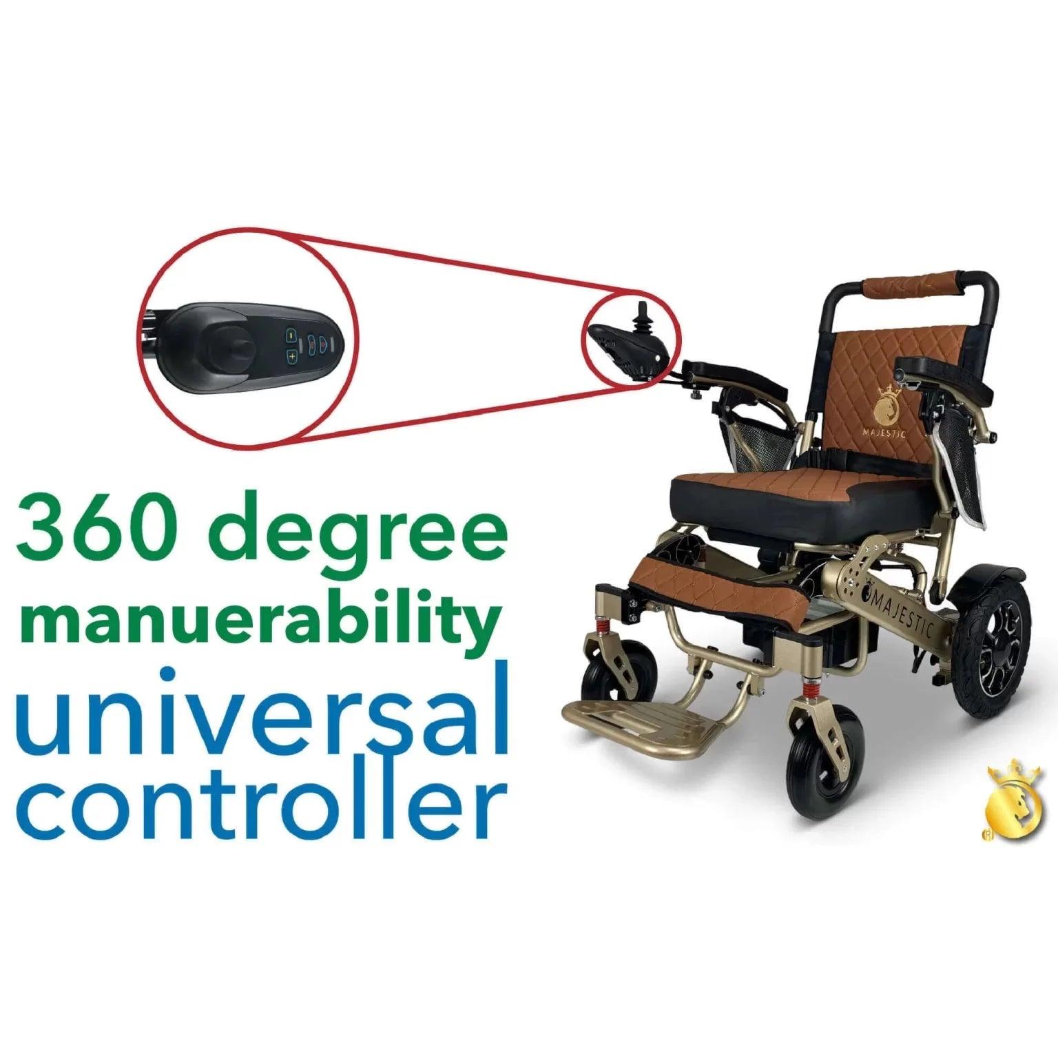 MAJESTIC IQ-7000 Auto Folding Remote Controlled Electric Wheelchair ComfyGo